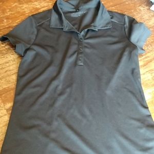 Women's black Nike dri-fit golf shirt